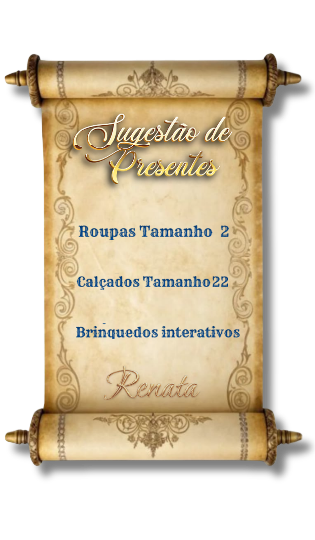 Sugestões de presente